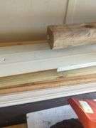 Shelf misc wood pieces