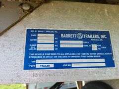 2003 Barrett livestock trailer 24', row:1