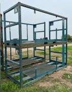 (2) Pallet racks 115" L x 48" W x 51" H, row:4