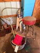 New Holland umbrella, shop stool, and more