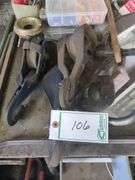 Hooked rope pulley, mirrors, pry bar, etc.