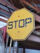 Vintage stop sign