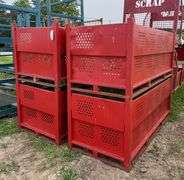 (4) Wire racks 88" L x 36" W x 33.5" H, row:4