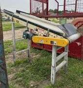 (1) Conveyor belt 97.5" L x 28" W, row:4