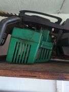 Green hedge trimmer