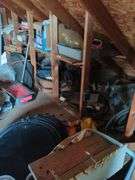 Contents of right side of attic