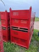 (4) Wire racks 88" L x 36" W x 33.5" H, row:4