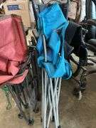Camping chairs, stools, and wheelchair