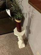 Fake plants and wall decoration