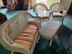 Wicker patio furniture