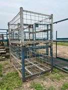 (2) Wire racks 84.5" L x 54" W x 49.5" H, row:4
