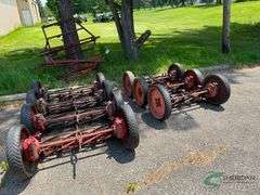 Disassembled reel mower