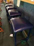 4 Padded bar stools