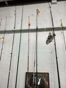 Fishing poles and miscellaneous items