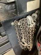 Tool boxes with contents and chains