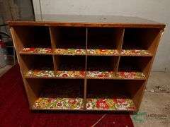 4 Drawer file cabinet Peg board and flower cabinet
