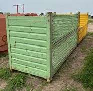 (2) Wire racks 108" L x 44" W x 55.5" H, row:4