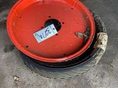 Tire and rim for reel mower