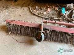 Golf ball pick up roller and broom