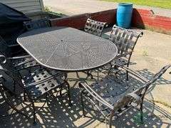 Patio table with 6 chairs