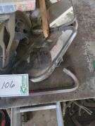 Hooked rope pulley, mirrors, pry bar, etc.