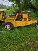 Hustler zero turn mower with blade; running status unknown