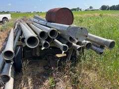 Irrigation pipe, 30 ft., hook and latch, most are 6”, some 4”
