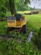Hustler zero turn mower with blade; running status unknown