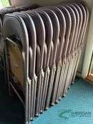 12 Steel folding chairs