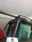 Green hedge trimmer