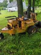 Hustler zero turn mower with blade; running status unknown