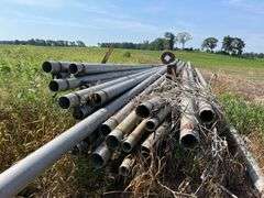 Irrigation pipe, 30 ft., hook and latch, most are 6”, some 4”