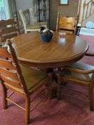 Oak table and chairs