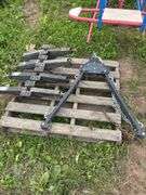 Set of (4) 24" RV trailer camper stabilizer leveling jacks with haul master adjustable tow bar, row:4