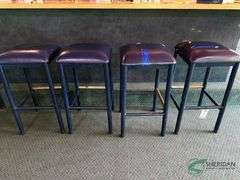 4 Padded bar stools