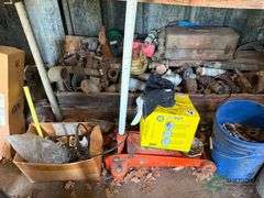 Contents of bench and wall