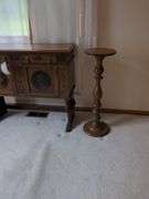 Vintage Credenza, Folding Table, End Table, and Mirror