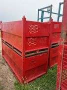 (4) Wire racks 88" L x 36" W x 33.5" H, row:4