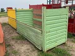 (2) Wire racks 108" L x 44" W x 55.5" H, row:4