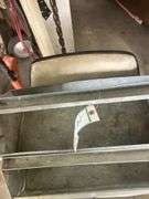 Galvanized carry alls and chair
