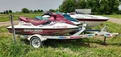 1997 & 1999 Jet Ski's with trailer, row:2