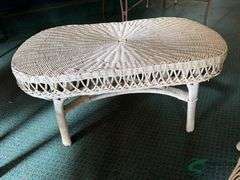 Wicker patio furniture