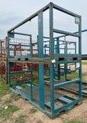 (2) Pallet racks 115" L x 48" W x 51" H, row:4