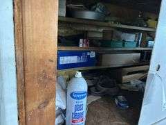 Shelf of miscellaneous items