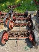 Disassembled reel mower