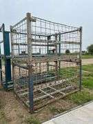 (2) Wire racks 84.5" L x 54" W x 49.5" H, row:4