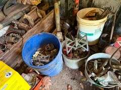 Contents of bench and wall