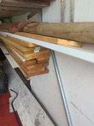 Shelf misc wood pieces