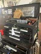 Tool boxes with contents and chains