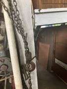 Chain Fall with 1 ton Trolley, Retractable chain on hanging wheel
